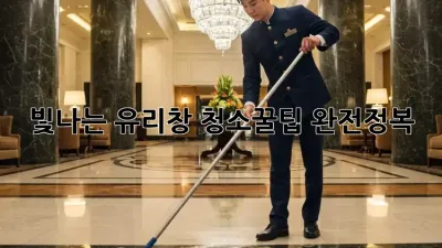 빛나는 유리창, 청소꿀팁 완전정복!