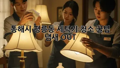 동해시 평릉동 세탁기 청소🧺 꿀팁! 냄새 OUT!